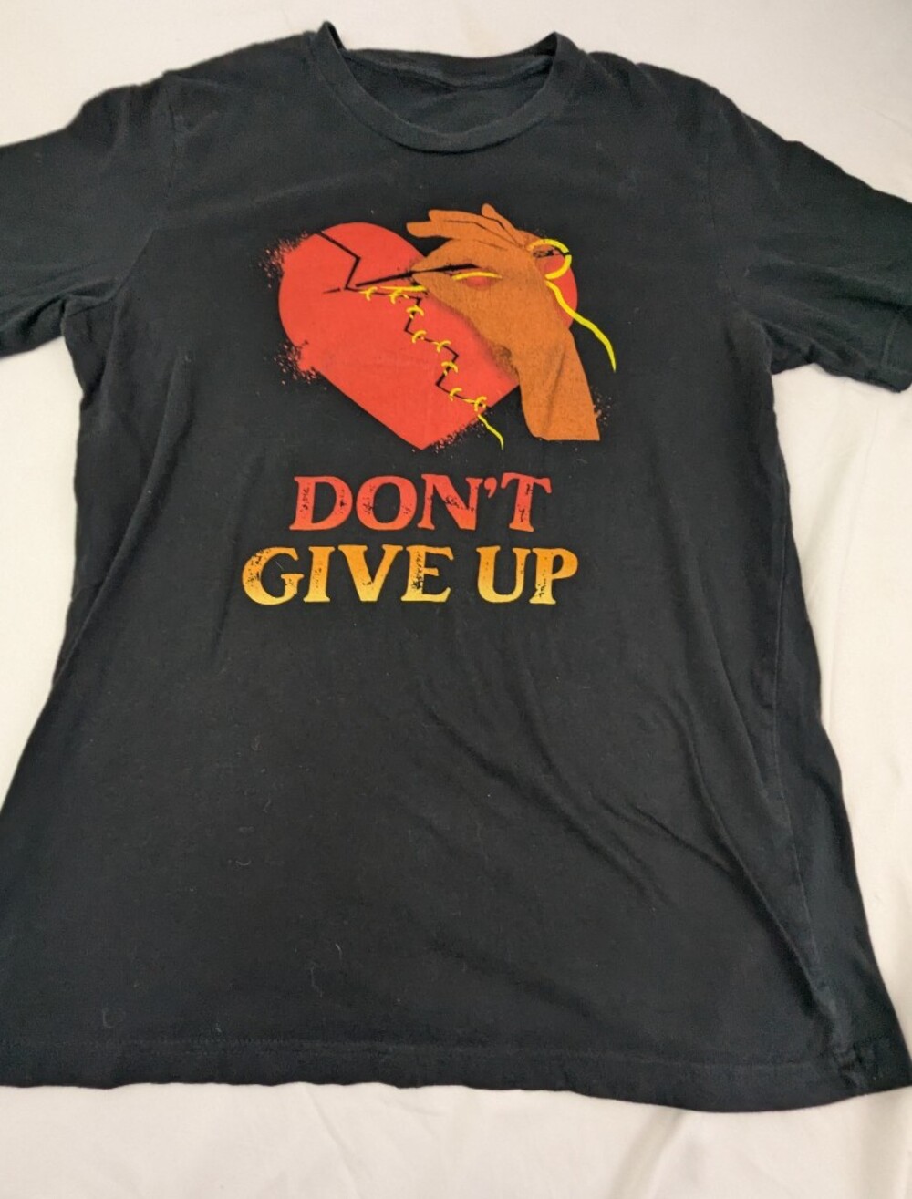 Michael Franti + Spearhead Brighter Day  "Don't Give Up" Lyrics On Back Medium